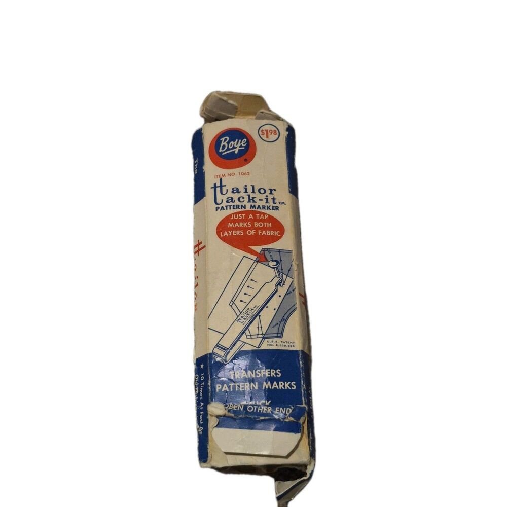 Vintage Tailor Tack-it Pattern Marker Item 1062 Made In USA Original Box